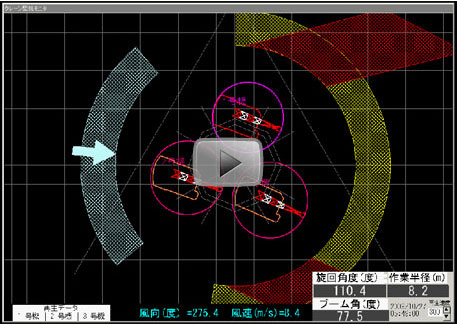 旋回アシストの作動動画