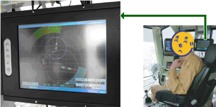 クレーン操縦室内モニタ